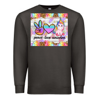 Smoke peace loeve unicorns Premium Sweatshirt - CowGirlArtShop