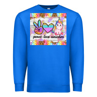 True Royal peace loeve unicorns Premium Sweatshirt - CowGirlArtShop