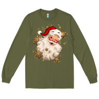 Army Green Christmas santa claus Long Sleeve Tee - MaliasSmallBusiness