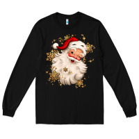 Black Christmas santa claus Long Sleeve Tee - MaliasSmallBusiness