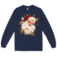 Navy Christmas santa claus Long Sleeve Tee - MaliasSmallBusiness