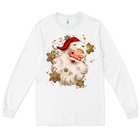 White Christmas santa claus Long Sleeve Tee - MaliasSmallBusiness