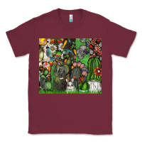 Burgundy easter Classic Tee - CowhideDigitalArt