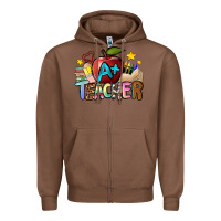 Chestnut a teacher Zipper Hoodie - NancyCooperArtShop