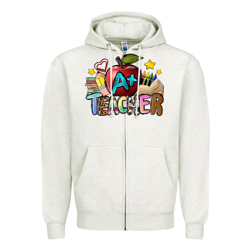 A Teacher Zipper Hoodie by NancyCooperArtShop | Teevron