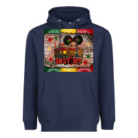 Navy i am black history Heavyweight Hoodie - CowGirlArtShop