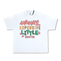 White mamas expensive little bestie Urban Heavy Tee - MaliasSmallBusiness