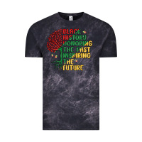 Cloud Black black history honoring the past inspiring the futu Vintage Tee - MaliasSmallBusiness