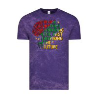 Cloud Purple black history honoring the past inspiring the futu Vintage Tee - MaliasSmallBusiness
