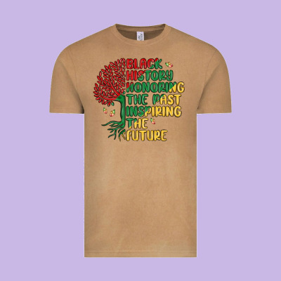 Black History Honoring The Past Inspiring The Futu Vintage Tee Designed By Maliassmallbusiness