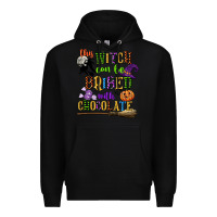 Black this witch can be bribed with chocolate Premium Hoodie - CowGirlArtShop