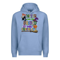 Colony Blue this witch can be bribed with chocolate Premium Hoodie - CowGirlArtShop