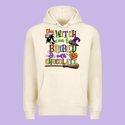This Witch Can Be Bribed With Chocolate Premium Hoodie Designed By Cowgirlartshop