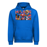 Cobalt my dog is my valentine Urban Hoodie - FaDigitalArtStudio