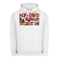 Pigment Lunar Rock my dog is my valentine Urban Hoodie - FaDigitalArtStudio