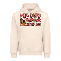 Sandshell my dog is my valentine Urban Hoodie - FaDigitalArtStudio