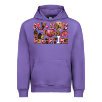 Tulip my dog is my valentine Urban Hoodie - FaDigitalArtStudio