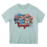 Arona Red whıte boujee Heavy Core Tee - AdoDesignShop