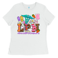 White easter lpn licensed practical nurse Ladies Tee - AdoDesignShop