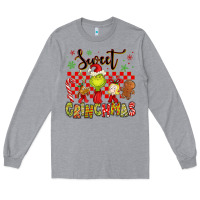 Heather Grey grinchmas Long Sleeve Tee - MaliasSmallBusiness