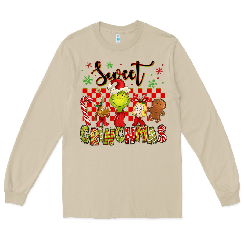 Grinchmas Long Sleeve Tee by MaliasSmallBusiness | Teevron