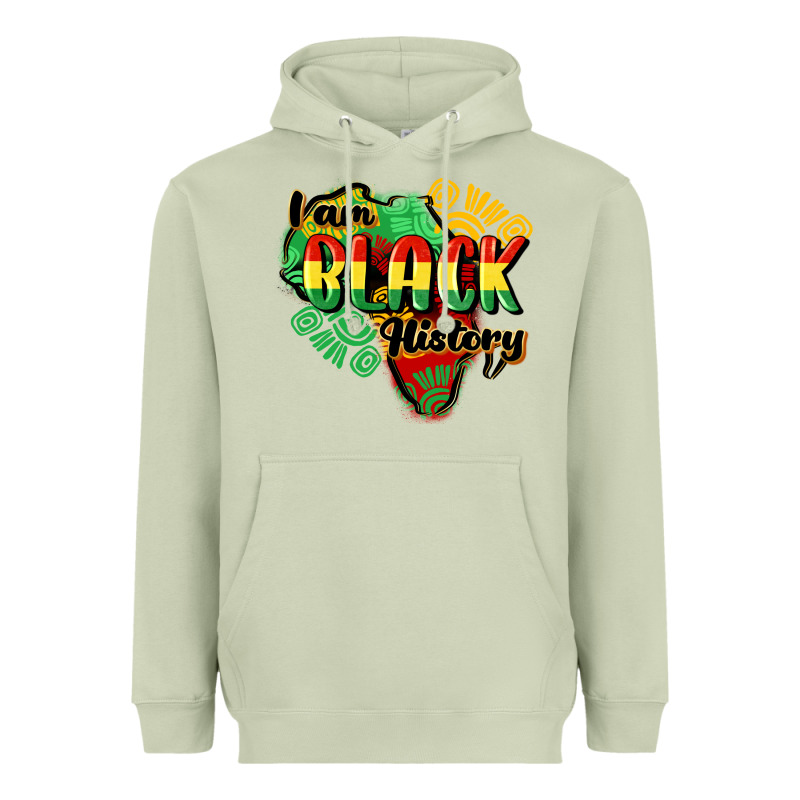 I Am Black History Heavyweight Hoodie by CowGirlArtShop | Teevron