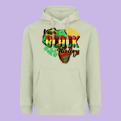 I Am Black History Heavyweight Hoodie Designed By Cowgirlartshop