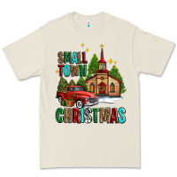 Bone small town christmas church western truck Premium Tee - AdoDesignShop