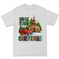 Dove Grey small town christmas church western truck Premium Tee - AdoDesignShop