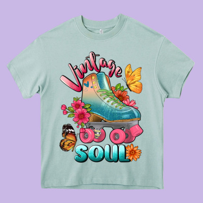 Vintage Soul Heavy Core Tee Designed By Bundleandbundleshop