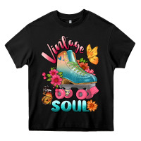 Black vintage soul Heavy Core Tee - BundleAndBundleShop