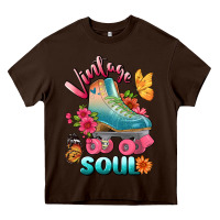 Chocolate Brown vintage soul Heavy Core Tee - BundleAndBundleShop