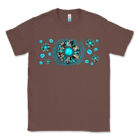 Chestnut turquoise gemstone sunflower Classic Tee - JahusDesignShop