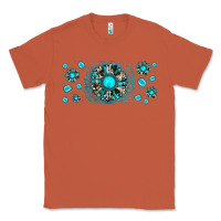 Copper turquoise gemstone sunflower Classic Tee - JahusDesignShop