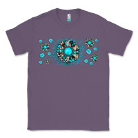 Lavender turquoise gemstone sunflower Classic Tee - JahusDesignShop
