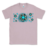 Lilac turquoise gemstone sunflower Classic Tee - JahusDesignShop