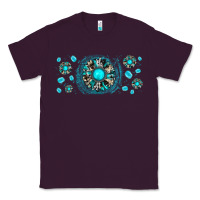 Plum turquoise gemstone sunflower Classic Tee - JahusDesignShop