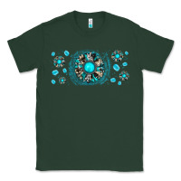 Sports Green turquoise gemstone sunflower Classic Tee - JahusDesignShop