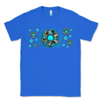 True Royal turquoise gemstone sunflower Classic Tee - JahusDesignShop