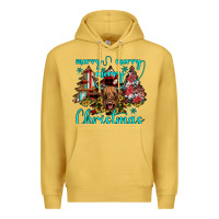 Antique Gold merry christmas Premium Hoodie - JahusDesignShop
