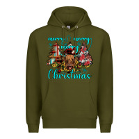 Army Green merry christmas Premium Hoodie - JahusDesignShop