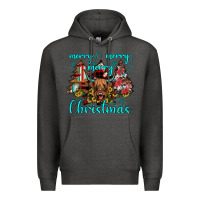 Charcoal Heather merry christmas Premium Hoodie - JahusDesignShop
