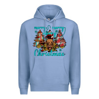 Colony Blue merry christmas Premium Hoodie - JahusDesignShop