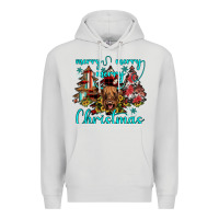 Dove Grey merry christmas Premium Hoodie - JahusDesignShop