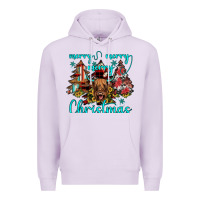Lilac merry christmas Premium Hoodie - JahusDesignShop