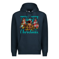 Navy merry christmas Premium Hoodie - JahusDesignShop