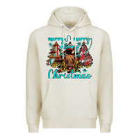 Oatmeal Heather merry christmas Premium Hoodie - JahusDesignShop