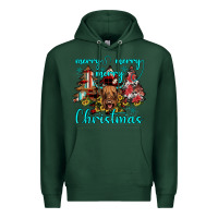 Sports Green merry christmas Premium Hoodie - JahusDesignShop