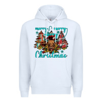 White merry christmas Premium Hoodie - JahusDesignShop
