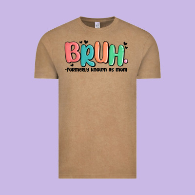 Bruh Formerly Known As Mom Vintage Tee Designed By Maliassmallbusiness